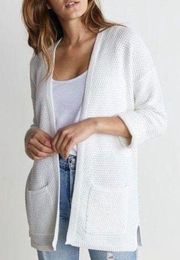 Marine Layer Catalina Cardigan Sweater White XL Oversized Knit NWOT Summer