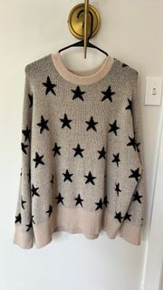 Mock Neck Stars Sweater