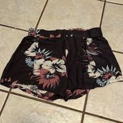 RVCA Floral Women Shorts Sz L