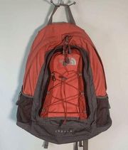 The North Face Women's Colorblock Bungee Jester Backpack Coral Size Large