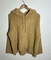 SANDRO Fleece Oversized Brown Hoodie