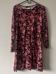 NWT Allison/Brittany Long Sleeve Floral Mini Dress