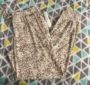 Ribbed cheetah jogger pj pants