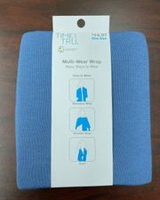 NWT Time and Tru Multi-Wear Wrap In Blue