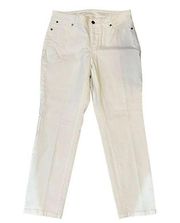 Talbots White Curvy Ankle 10P Jeans