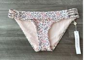 Antonio Melani Floral Bikini Bottoms 4 S NWT