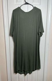 Torrid Womens Super Soft Knits Olive Green Dress Size 3