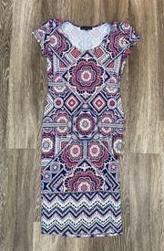 Womens  Multicolor Maxi Dress - M