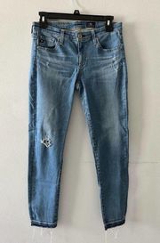 AG Adriano Goldschmied Stevie Ankle Slim Straight Ankle Denim Jeans 27 Regular