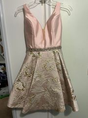 Blush Homecoming Dress