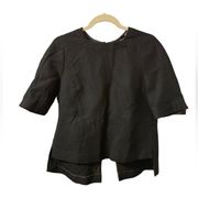 STELLA MCCARTNEY BUTTON BACK WOOL BLOUSE