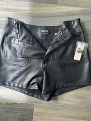 Anthropology  Faux Leather Shorts