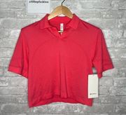 Lululemon Swiftly Tech Relaxed Fit Polo Shirt NWT Size 8 (Lip Gloss)