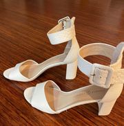 White High Heels Size 10