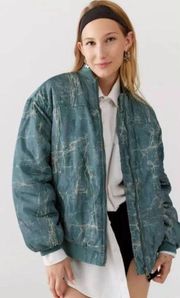 Urban Outfitters BDG Marcy Oversized Nylon Bomber Jacket small
