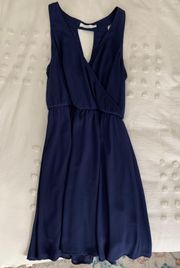 Lush Navy Blue Dress