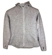 Avalanche Women’s Grey Hoodie Size Large Thumbholes Athletic Warm Running Grey