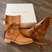 Western Style Leather Boots