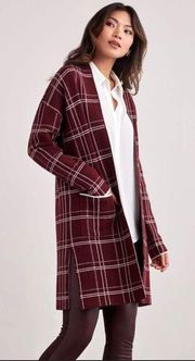 GUC Ellen Tracy Windsor Wine long cardigan Medium