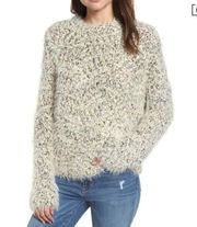 Endless Rose Speckled Metallic Sweater in Grey