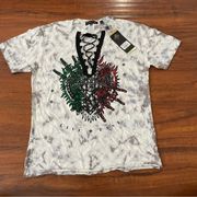 NWT WOMEN’S AFFLICTION FAITH HEALER T-SHIRT TOP SZ MEDIUM M