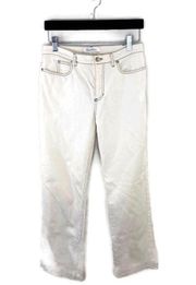 MaxMara White High Rise Jeans Size 4