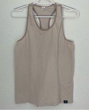 J. Crew x New Balance collab beige taupe running workout tank top size S