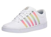 K-Swiss women’s Court Pro Ii Sneaker White Pastel Rainbow Tennis Shoe Sz 8