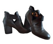 Isolà Ladora Leather Block Heel Booties