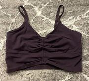 Athleta Purple A-C Cinch Longline Bra Size Small