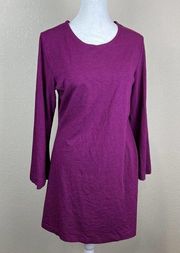 Bryn Walker Dress Women Extra Small Purple Long Sleeve T-Shirt Soft Comfort