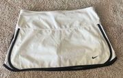 Nike athletic tennis skort | white/black | S