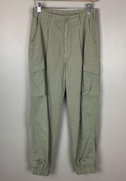 Monrow Cargo Utility Tan Pants Joggers Size XS Revolve Evereve