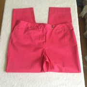 Stretch Crop Pants Capris Bright Pink - Size 14