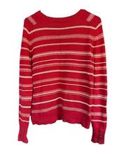 Pendleton size small red striped long sleeve sweatshirt