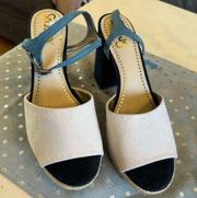 Circus Sam Edelman‎ Platform Block Heels Size 9 Nakita Beige great condition