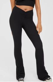 OFFLINE Real Me Waffle High Waisted Ruched Flare legging