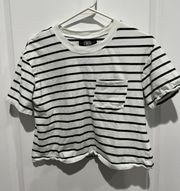 Striped Crop Top, Sz M