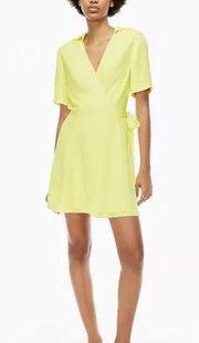 NWT  Amira Chamomile Yellow Mini Wrap Dress Size Medium