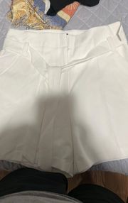 White Lined Shorts