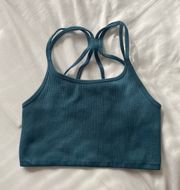 Racerback Ribbed Sports Bra 