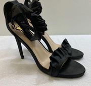 Liliana Women’s Black Spike Heels. Size 9.