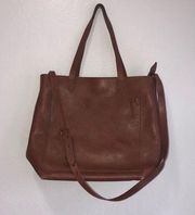 Madewell  leather tote bags large and small with crossbody strap