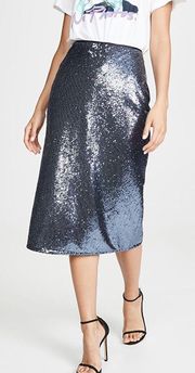 NWT Cinq a Sept sequin Marta cocktail midi skirt size XS extra small