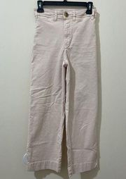 Marine Layer Pink Bridget Cropped Wide Leg Pants Size 4