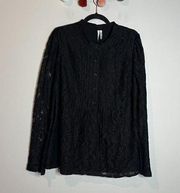 🌺 Michael Stars black lacy blouse