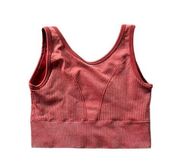 Pro-Fit Seamless Womens Burnt Orange Sports Bra Size Small