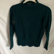 French Connection: Teal colored turtleneck sweater- size Small