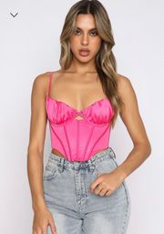 White Fox Boutique Hot Pink Corset