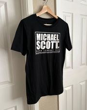 The Office “Michael Scott Paper Company Inc.” Black Size: Small